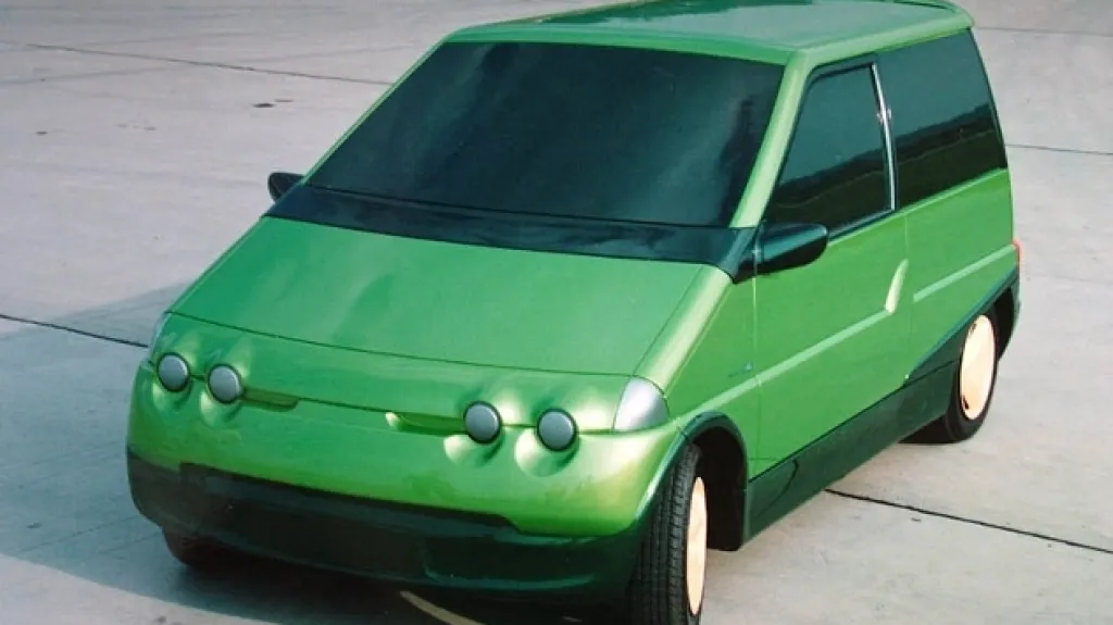 Model elektromobilu z dílny jabloneckého Liazu