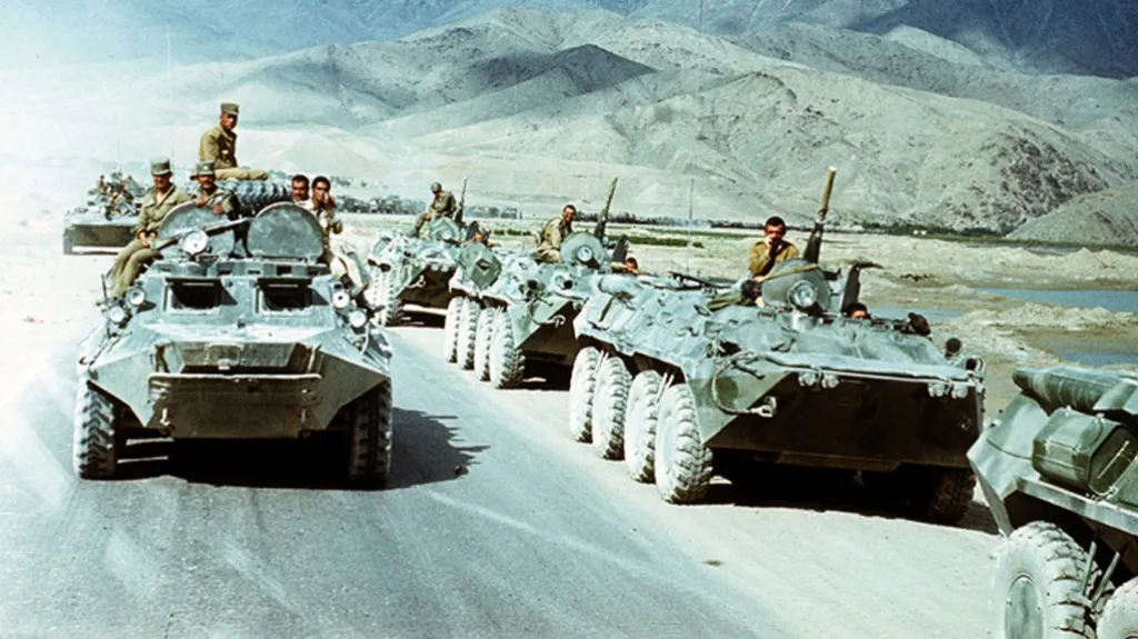 Sovětští vojáci opouštějí Afghánistán