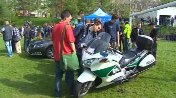 Svůj vozový park na akci představila i brněnská policie