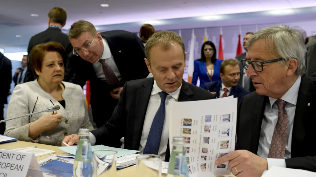 Donald Tusk a Jean-Claude Juncker