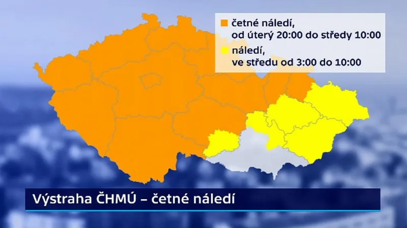 Události: Výstraha meteorologů před náledím