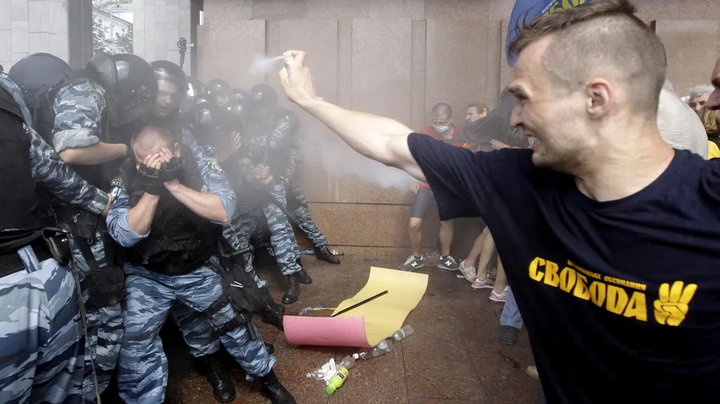 Demonstrace na Ukrajině
