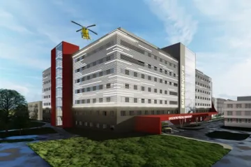 V ostravské městské nemocnici má přibýt sedmipodlažní blok s heliportem, pracoviště se sjednotí