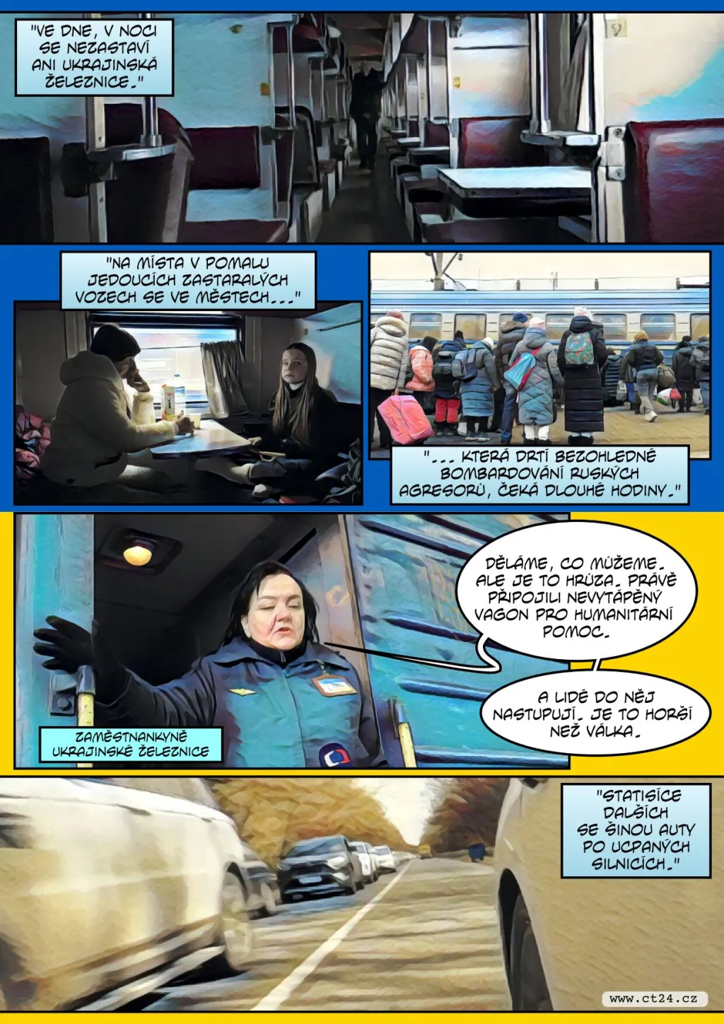 Ukrajinci prchají před válkou