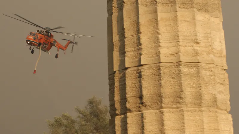 Požáry u antické Olympie