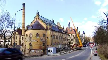 Historická budova lázní v Liberci
