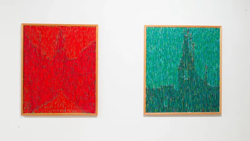 Z výstavy 15 lounských výtvarníků