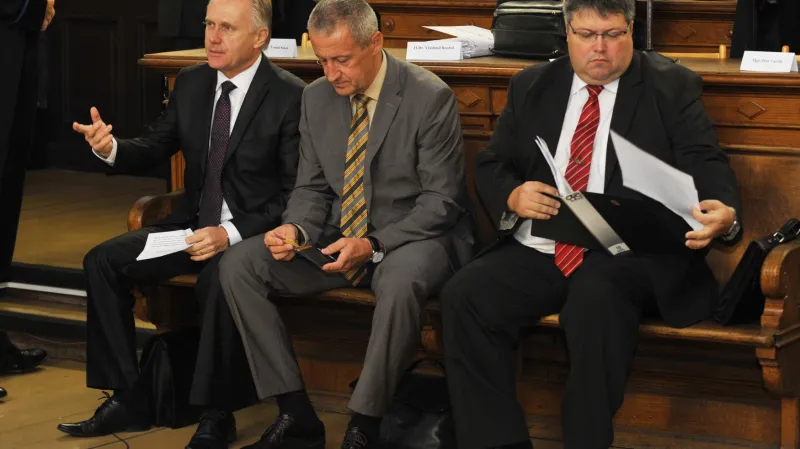 Obžalovaní Jiří Lajtoch, Josef Kulíšek a Václav Zatloukal