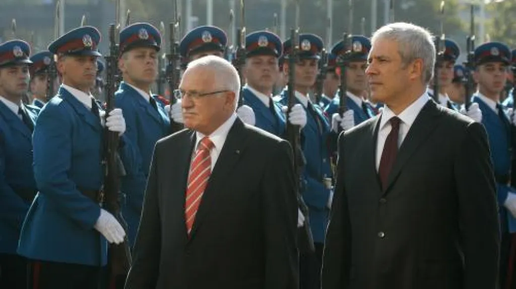 Václav Klaus a Boris Tadić