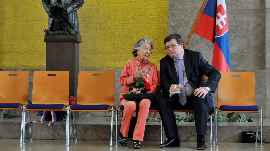 Meda Mládková a Alexandr Vondra