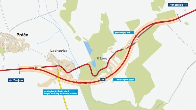 Plán obchvatu Lechovic