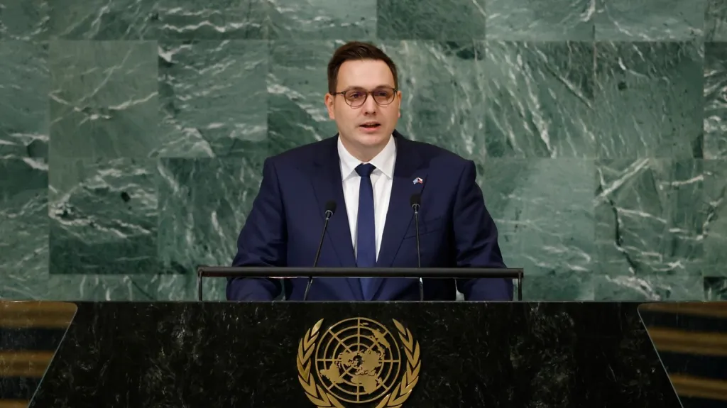 Jan Lipavský na Valném shromáždění OSN