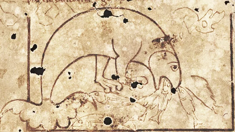 Hafgufa v knize Physiologus (kolem roku 200)
