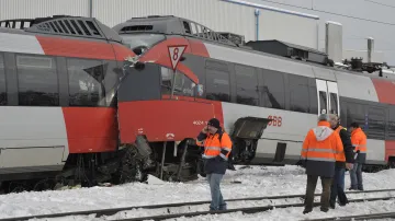 Ve Vídni se srazily vlaky