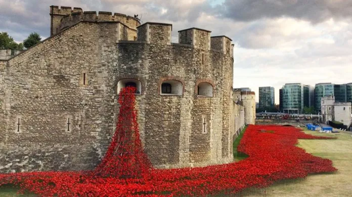 Pomník obětem války v londýnském Toweru