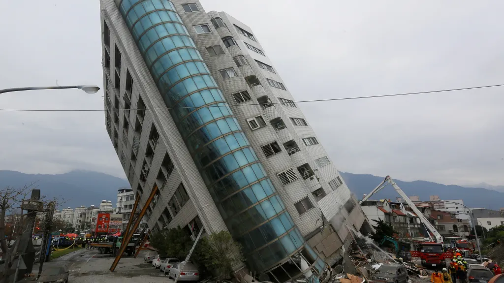 Zemětřesení ve městě Chua-lien na Tchaj-wanu