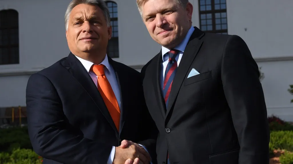 Viktor Orbán a Robert Fico