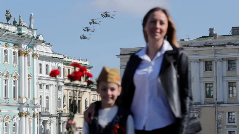 Nad Moskvou létaly i vrtulníky