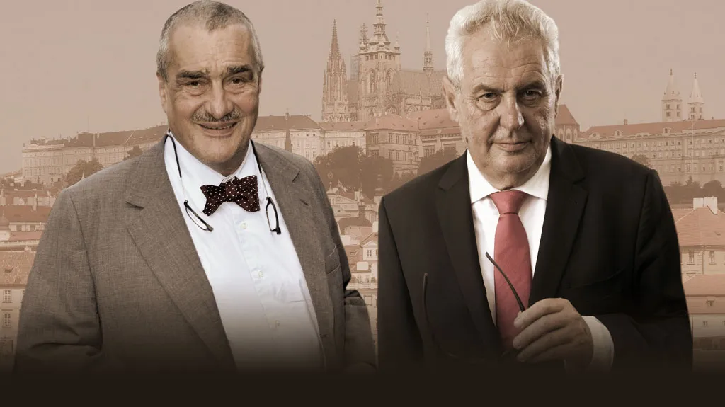 Karel Schwarzenberg a Miloš Zeman