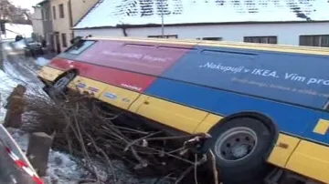 Havarovaný autobus