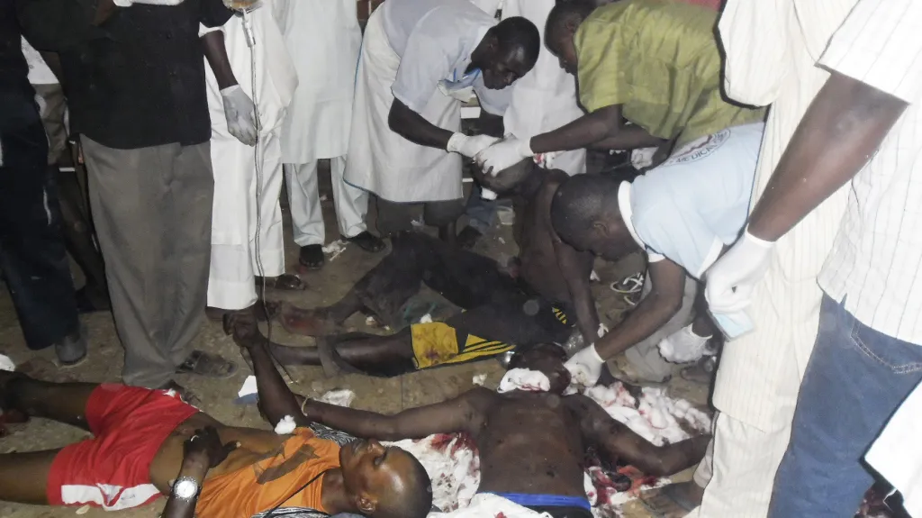 Oběti útoku v Nigérii