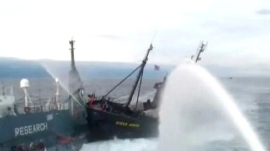 Srážka japonských rybářů s ochránci velryb