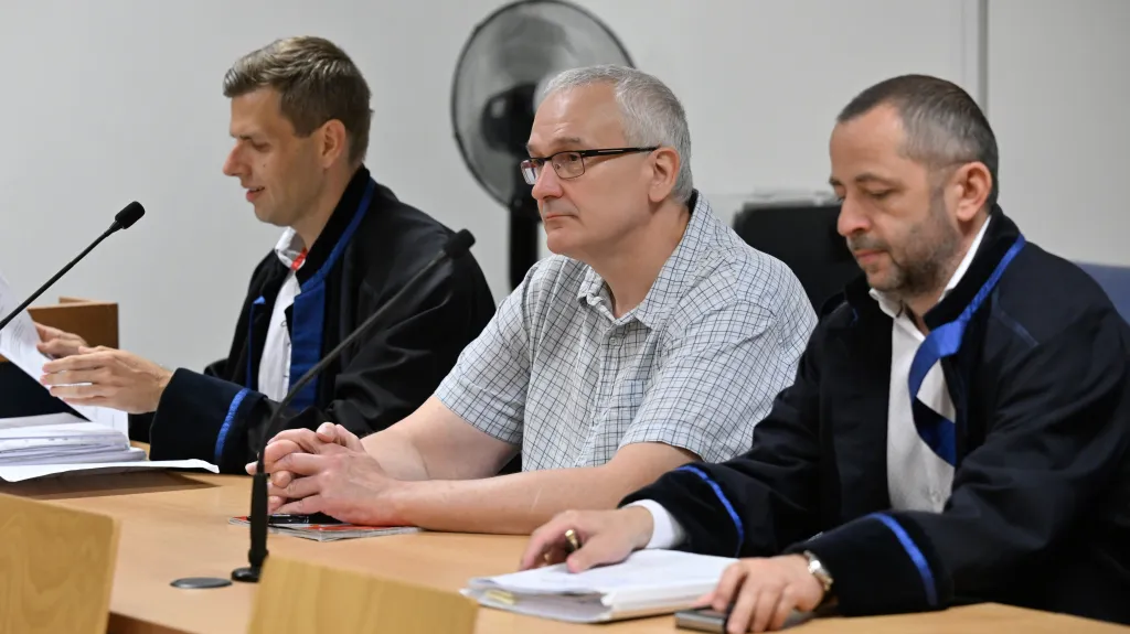 Radek Březina u soudu v červnu 2025