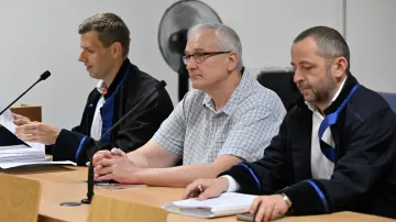 Radek Březina u soudu v červnu 2025