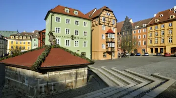 Cheb - náměstí Krále Jiřího z Poděbrad