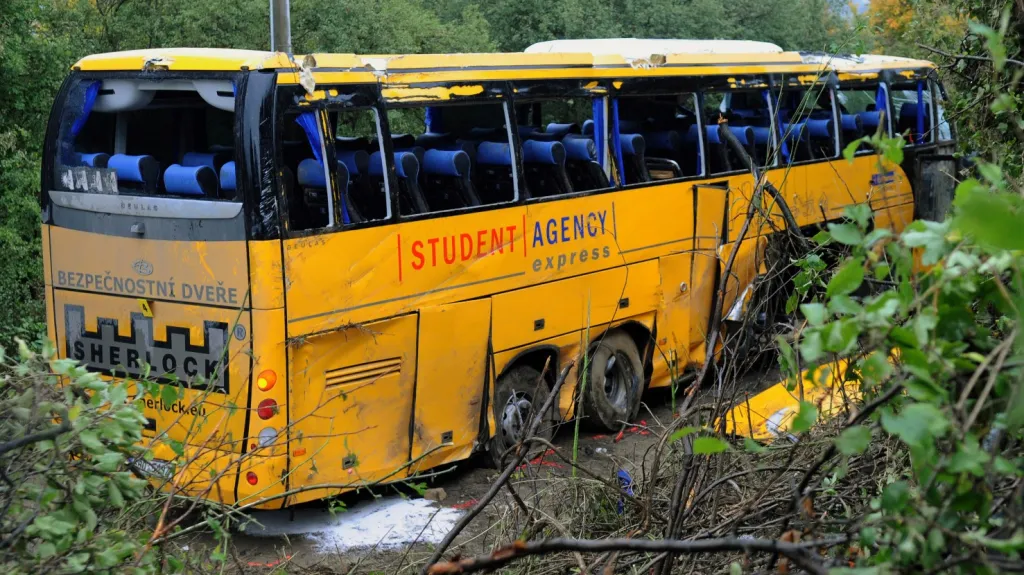 Nehoda autobusu Student Agency