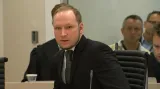 Anders Breivik při vynesení rozsudku