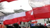 Příznivci Jaroslawa Kaczyńského protestují