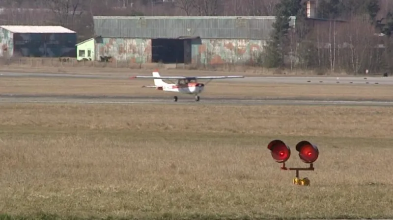 Líňské letiště nedaleko Plzně