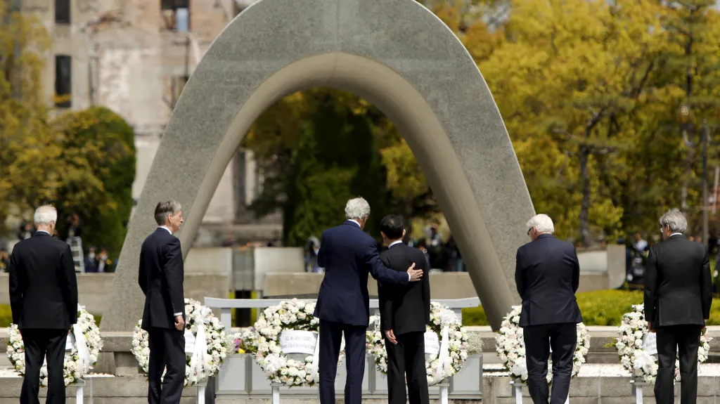 John Kerry s ministry zahraničí zemí G7 v Hirošimě