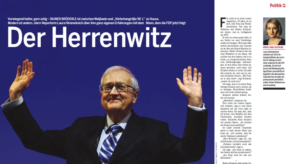 Článek Laury Himmelreichové pro týdeník Stern