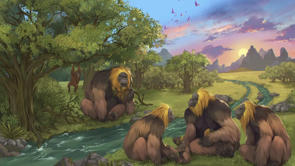 Představa o životě gigantopitheců