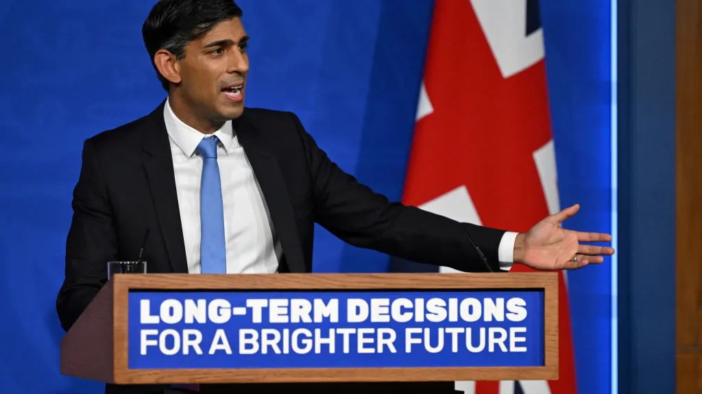 Britský premiér Rishi Sunak