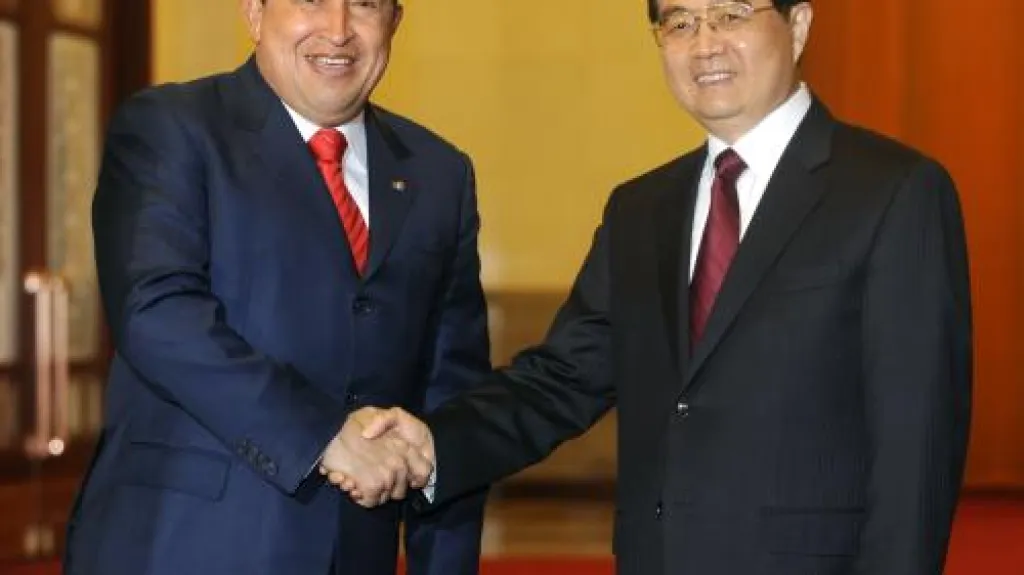 Hugo Chávez a Chu Ťin-tchao