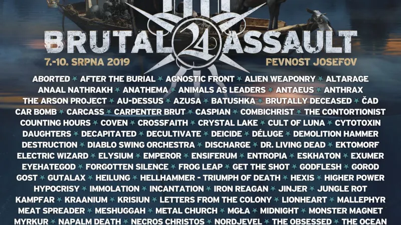 Plakát Brutal Assault, 24. ročník