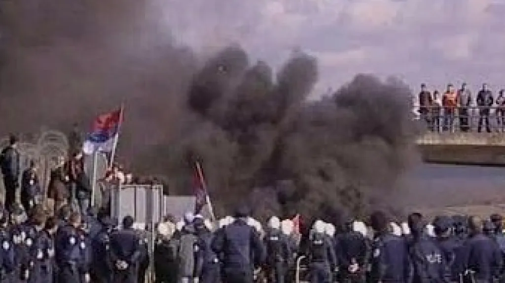 Demonstrace srbských veteránů