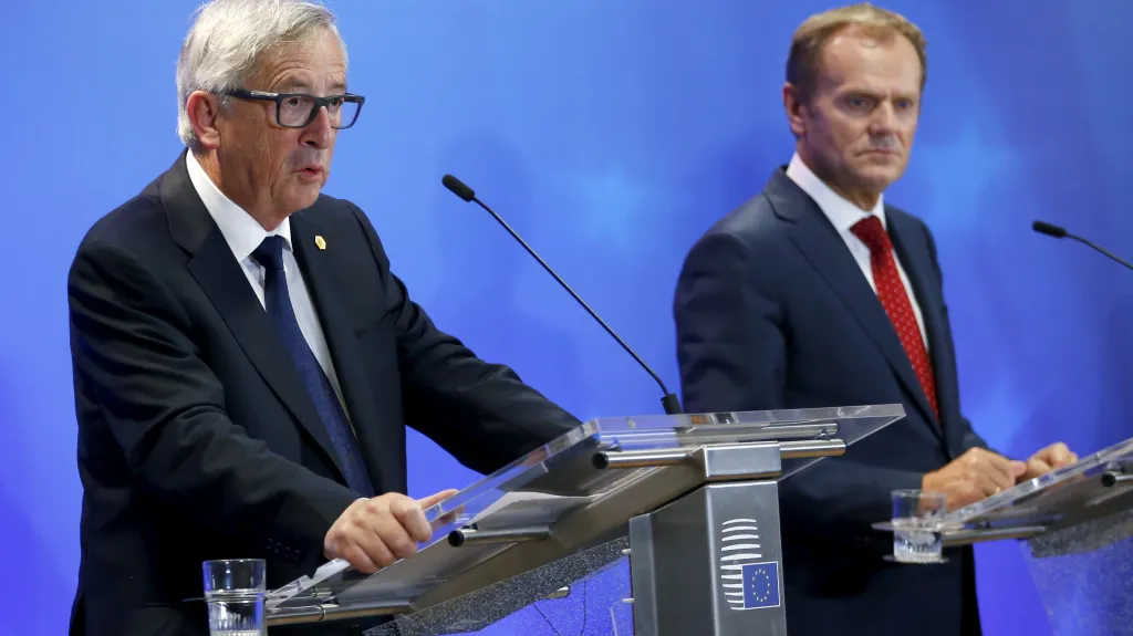 Jean-Claude Juncker a Donald Tusk