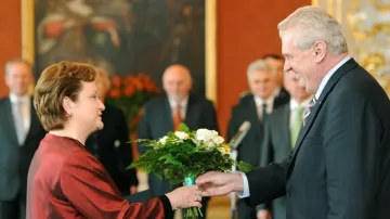 Milada Tomková a Miloš Zeman