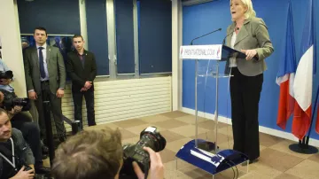 Marine Le Penová po místních volbách ve Francii