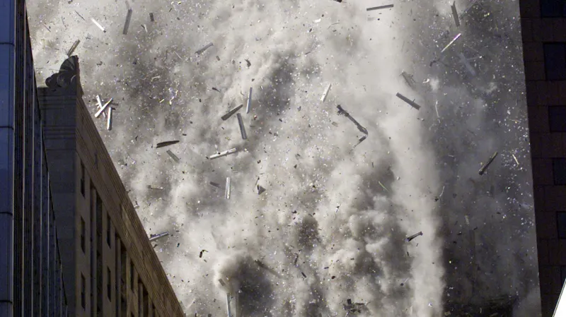 Hroutící se věže Světového obchodního centra