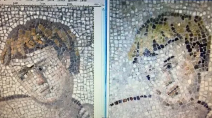 Poničené římské mozaiky