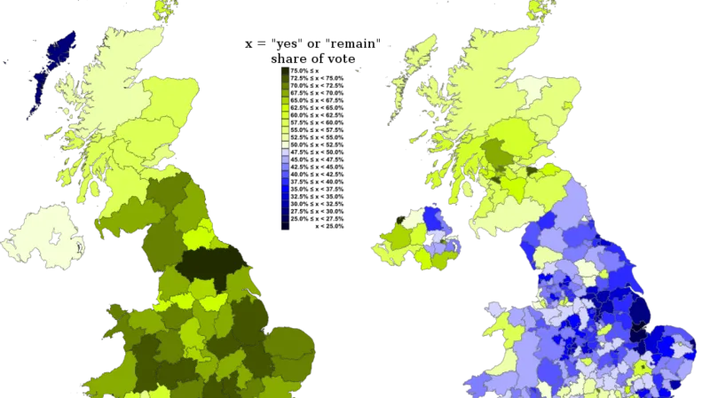 Výsledky referend v letech 1975 a 2016