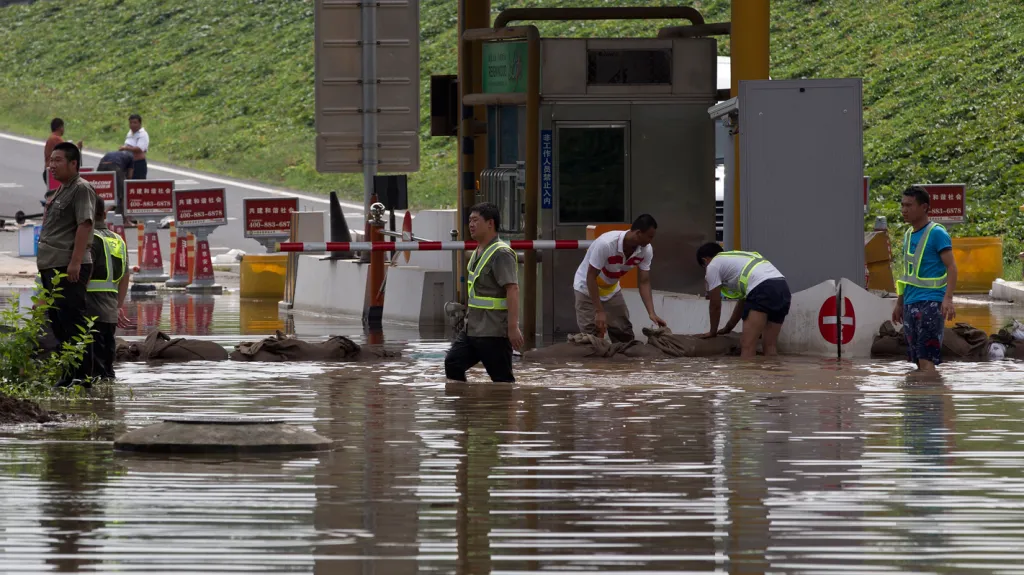 Záplavy v Pekingu