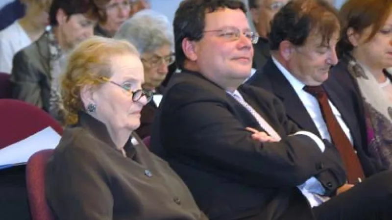 Madeleine Albrightová a Alexandr Vondra