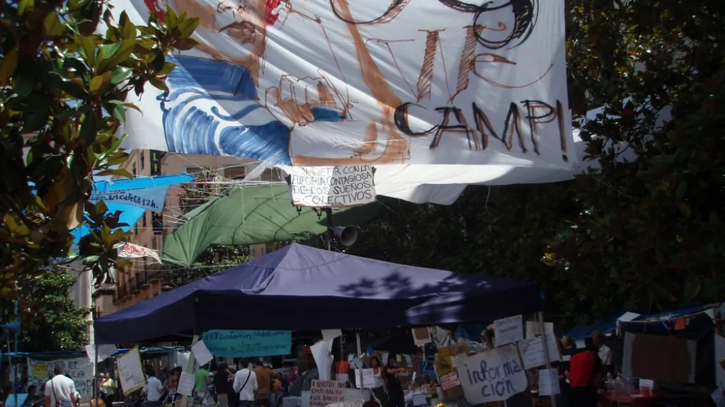 Demonstrace ve Španělsku