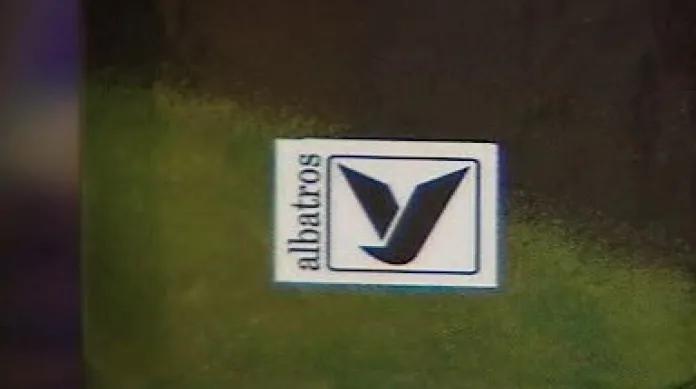 Logo nakladatelství Albatros na knihách o Harrym Potterovi